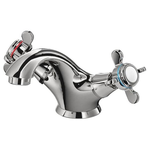 RUNSKÄR Sink mixer/drain valve - chromed ,