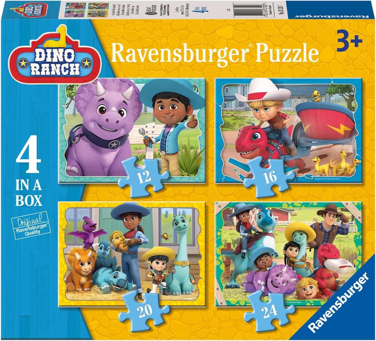 4 Puzzle in 1 - Dino Ranch