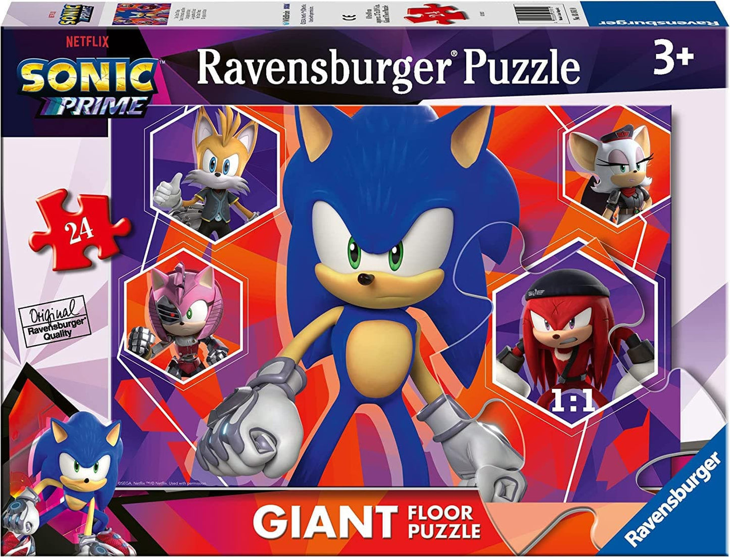 Giant 24 Piece Floor Puzzle - Sonic