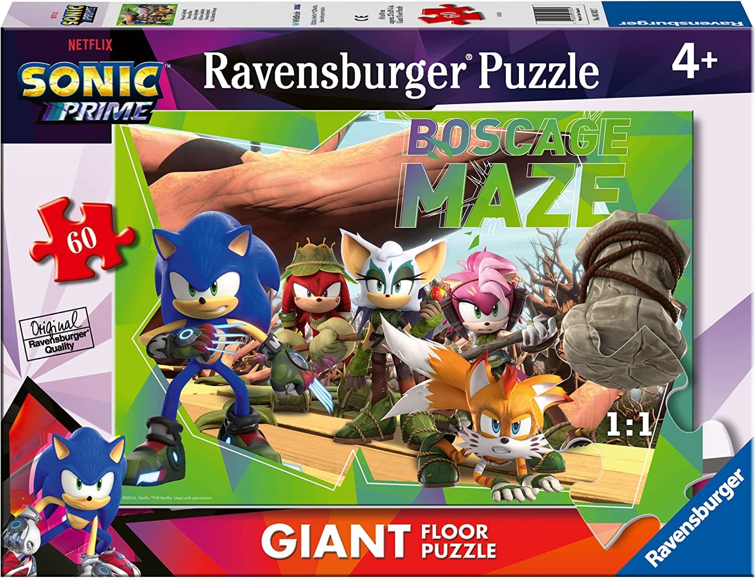 Giant 60 Piece Floor Puzzle - Sonic