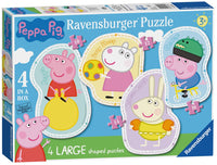 4 in 1 Shaped Puzzles - Peppa Pig