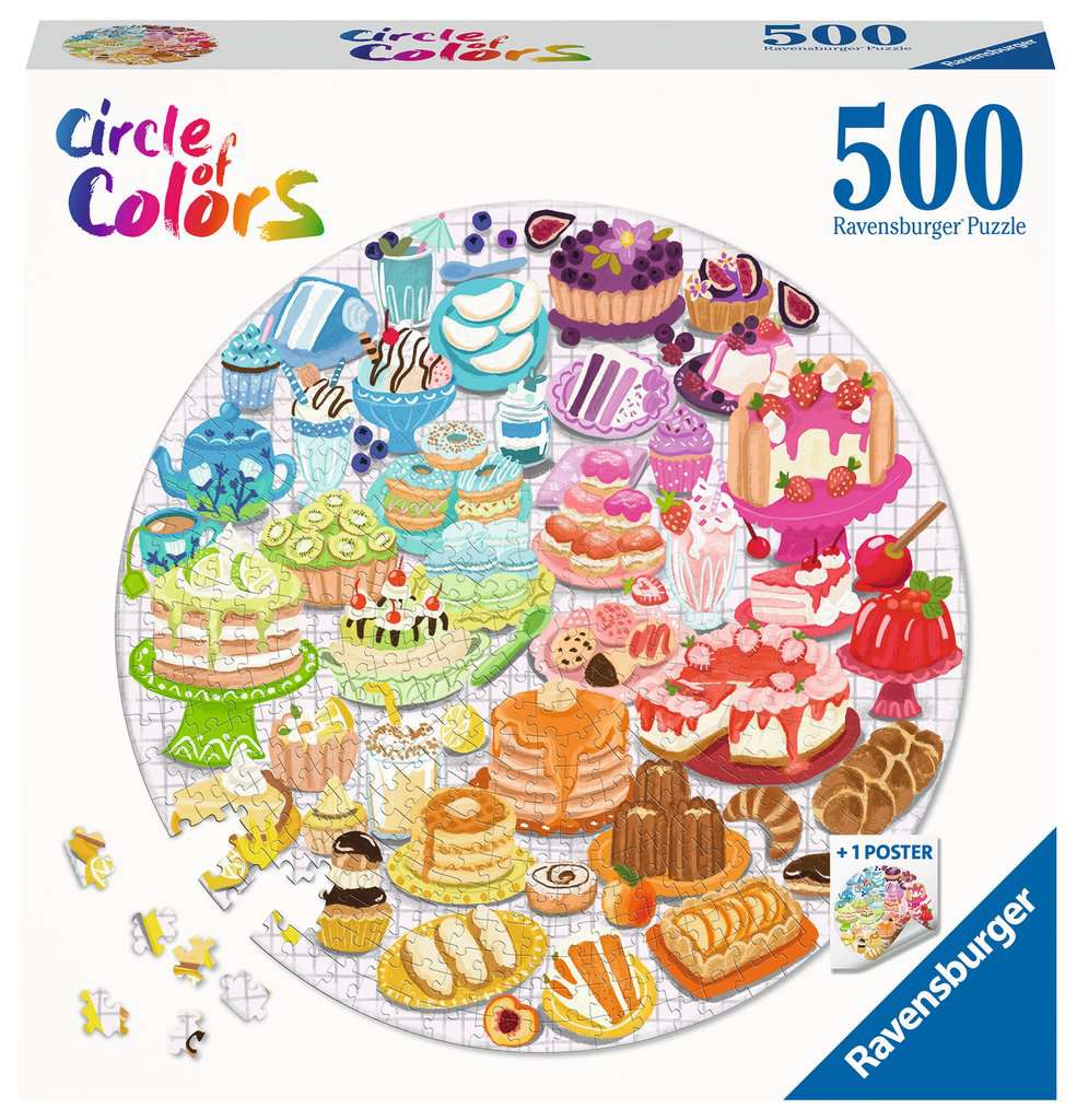 Puzzle da 500 Pezzi Circle of Colors - Dessert