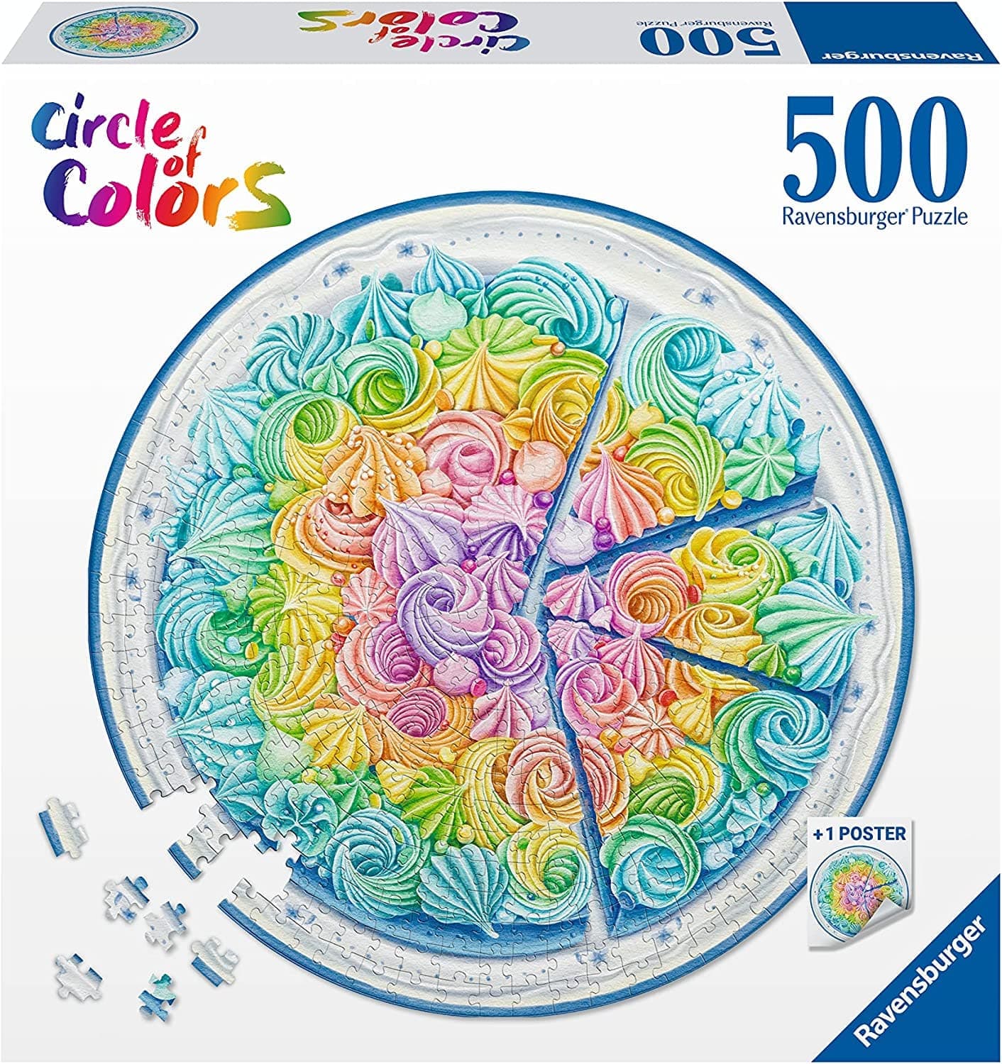 Toys Puzzle da 500 Pezzi - Circle of Colors: Rainbow cake