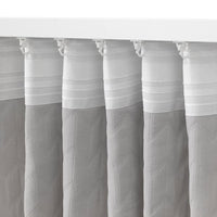 RYSSBRÄKEN - Semi-blind curtain, 1 piece, light grey, , 140x300 cm - best price from Maltashopper.com 20574281