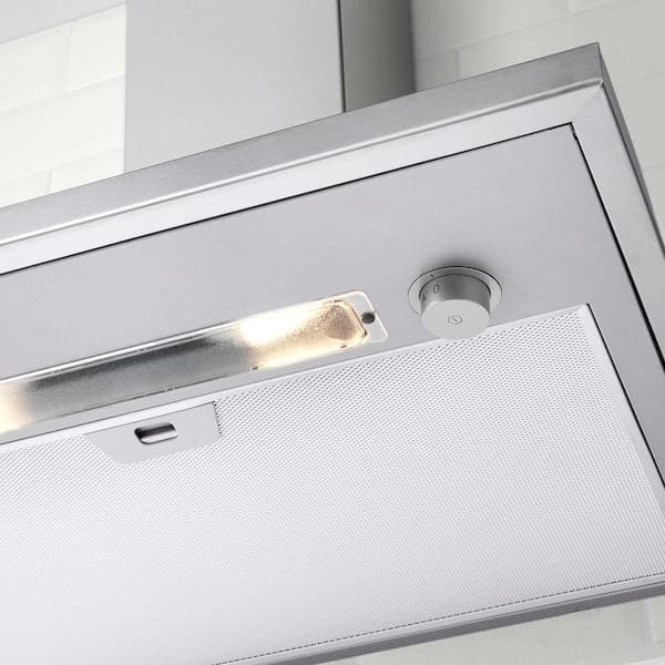 Ikea RYTMISK Hood to be fixed to the wall - stainless steel 60 cm , 60 cm