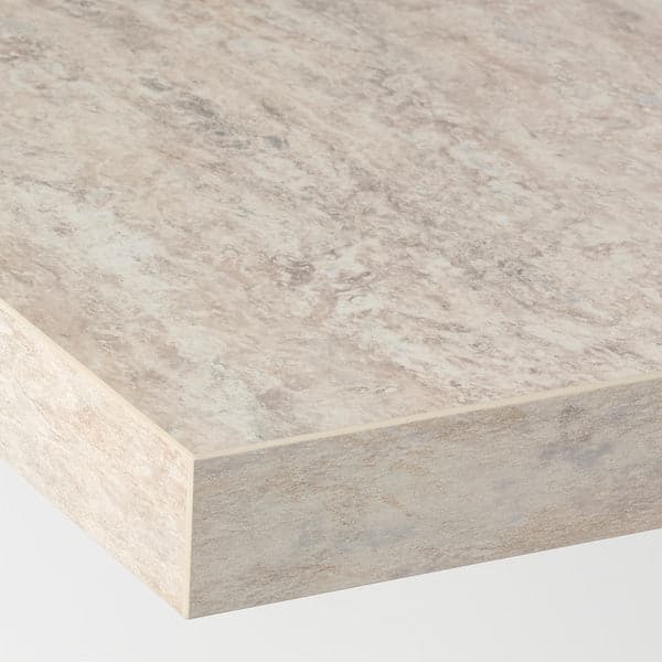 SÄLJAN - Worktop, beige stone effect/laminate, 246x3.8 cm - best price from Maltashopper.com 60439130