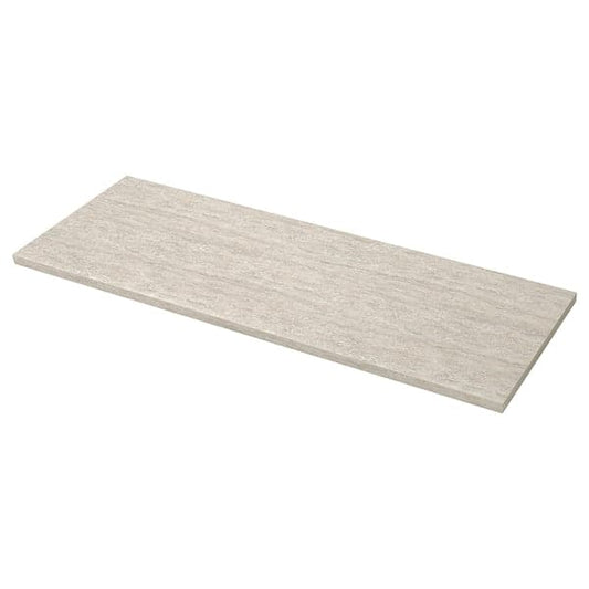 Ikea SÄLJAN - Worktop, beige stone effect/laminate, 186x3.8 cm