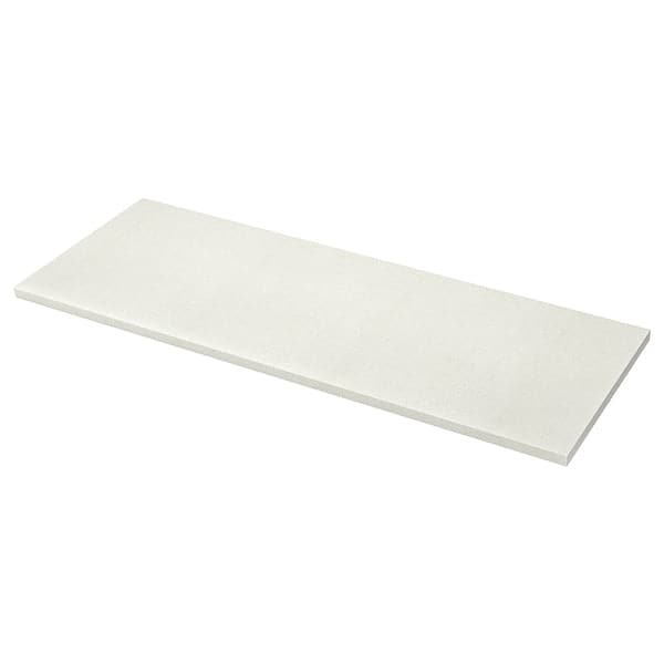 SÄLJAN - Worktop, white/light grey stone effect/laminate, 246x3.8 cm