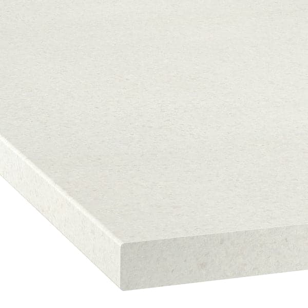 Ikea SÄLJAN - Worktop, white/light grey stone effect/laminate, 186x3.8 cm