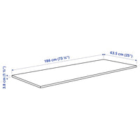 SÄLJAN - Worktop, oak effect/laminate, 186x3.8 cm - best price from Maltashopper.com 60439173