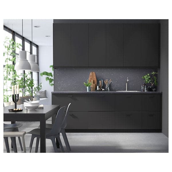 SÄLJAN - Worktop, black marble effect/laminate, 186x3.8 cm - Premium Countertops from Ikea - Just €77.99! Shop now at Maltashopper.com