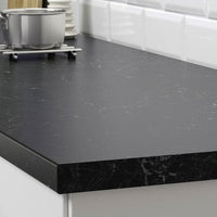 SÄLJAN - Worktop, black marble effect/laminate, 186x3.8 cm - best price from Maltashopper.com 20335686