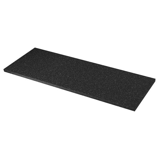 Ikea SÄLJAN - Worktop, black mineral effect/laminate, 246x3.8 cm