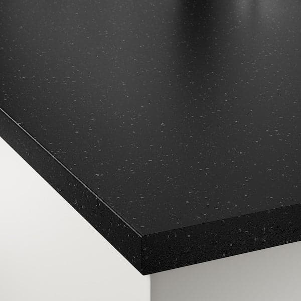 SÄLJAN - Worktop, black mineral effect/laminate, 246x3.8 cm - best price from Maltashopper.com 70202212