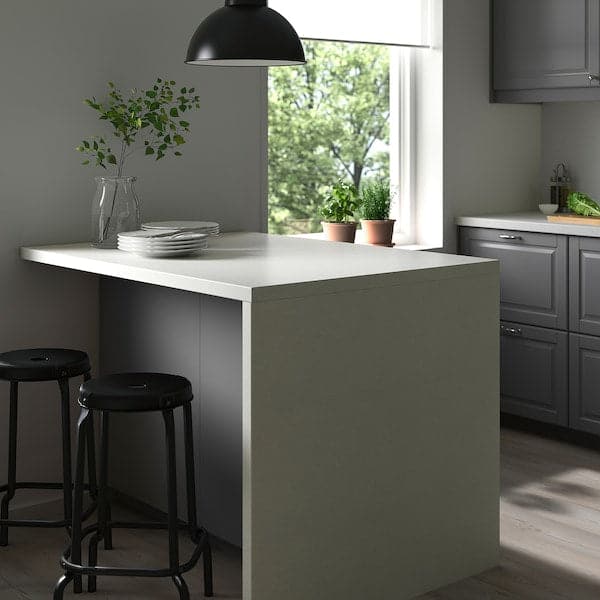 Ikea SÄLJAN - Custom made worktop, white/light grey stone effect/laminate , 30-45x3.8 cm