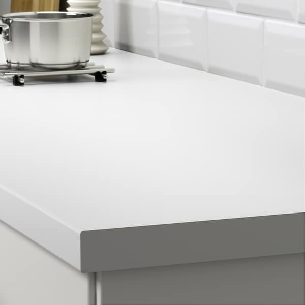 SÄLJAN countertop, white/light gray stone effect/laminate, 98x11/2 - IKEA