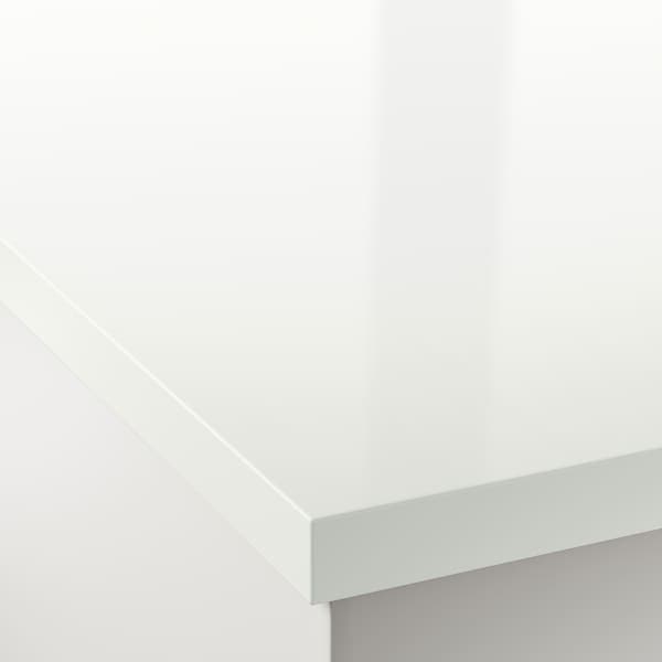 SÄLJAN - Custom made worktop, white high-gloss/laminate, 45.1-63.5x3.8 cm - best price from Maltashopper.com 90345494