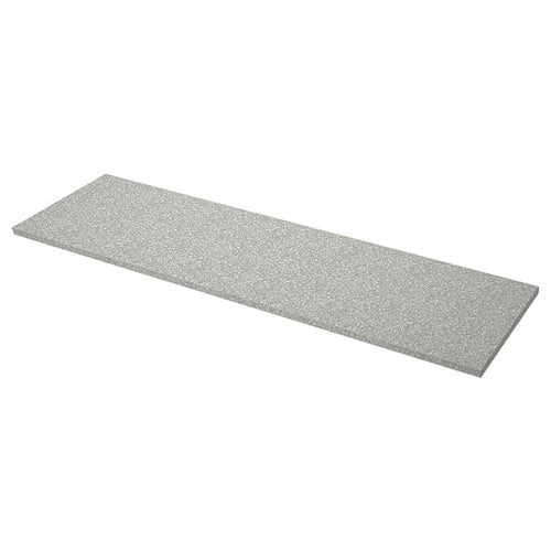 SÄLJAN - Custom made worktop, light grey mineral effect/laminate, 30-45x3.8 cm