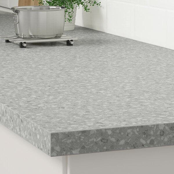 SÄLJAN - Custom made worktop, light grey mineral effect/laminate, 45.1-63.5x3.8 cm - best price from Maltashopper.com 30397198