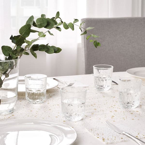 SÄLLSKAPLIG - Glass, clear glass/patterned - Premium  from Ikea - Just €11.99! Shop now at Maltashopper.com
