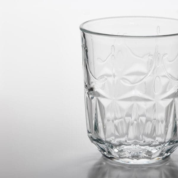 SÄLLSKAPLIG - Glass, clear glass/patterned, 27 cl - best price from Maltashopper.com 40472903