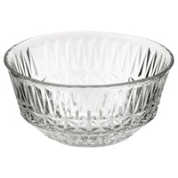 SÄLLSKAPLIG - Bowl, clear glass/patterned, 15 cm - best price from Maltashopper.com 80473335