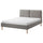 SAGESUND upholstered bed frame, Diseröd brown/Luröy, 180x200 cm