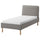 SAGESUND upholstered bed frame, Diseröd brown, 90x200 cm