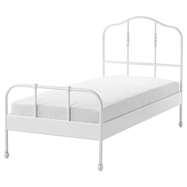 SAGSTUA Bed frame, white/Lindbåden, 90x200 cm - best price from Maltashopper.com 29495034