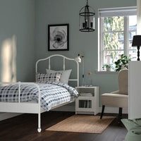 SAGSTUA Bed structure - white/Lönset 90x200 cm , 90x200 cm - best price from Maltashopper.com 19259631