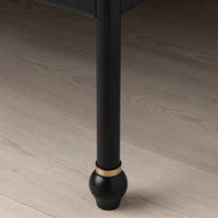 SAGSTUA - Bed Frame, black/Lönset, 90x200 cm , - best price from Maltashopper.com 09268928