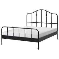SAGSTUA Bed frame - black/Luröy 160x200 cm , - best price from Maltashopper.com 09268834