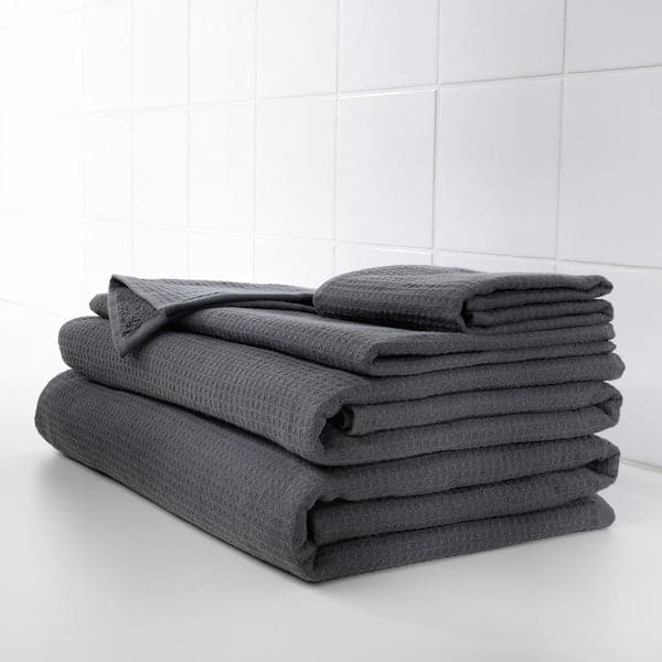 SALVIKEN - Hand towel, anthracite, 50x100 cm - best price from Maltashopper.com 50349352