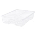 SAMLA box with lid, transparent, 79x57x18 cm/55 l