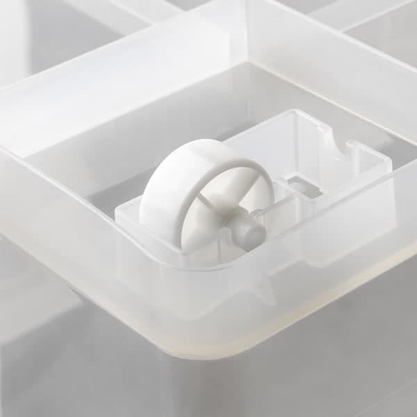 SAMLA - Box with lid, transparent, 79x57x43 cm/130 l - best price from Maltashopper.com 29440819