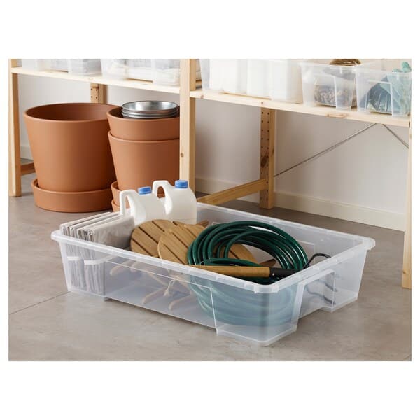 SAMLA - Box, transparent, 78x56x18 cm/55 l - best price from Maltashopper.com 00130129