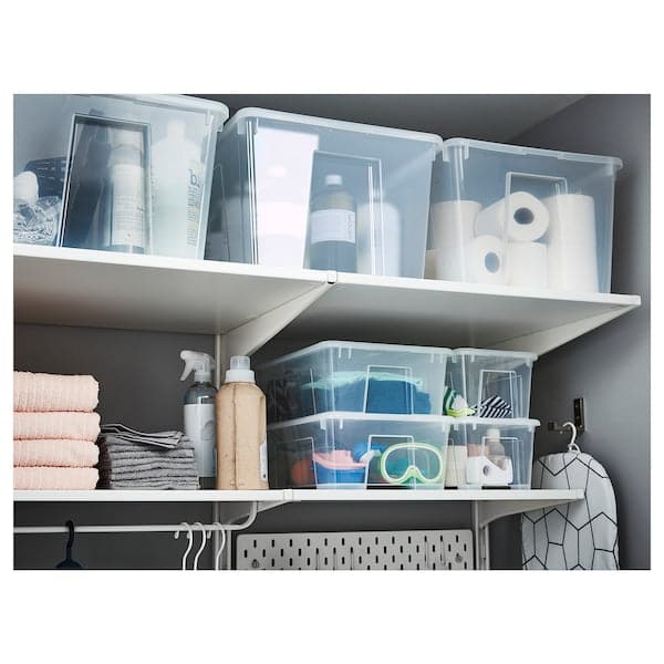 Ikea SAMLA - Box, transparent, 39x28x28 cm/22 l