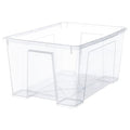 SAMLA box, transparent, 56x39x28 cm/45 l
