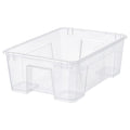 SAMLA box, transparent, 39x28x14 cm/11 l