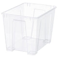 SAMLA box, transparent, 39x28x28 cm/22 l