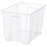 SAMLA box, transparent, 39x28x28 cm/22 l