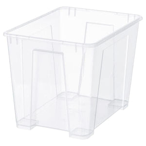 SAMLA - Box, transparent, 39x28x28 cm/22 l - best price from Maltashopper.com 80102976