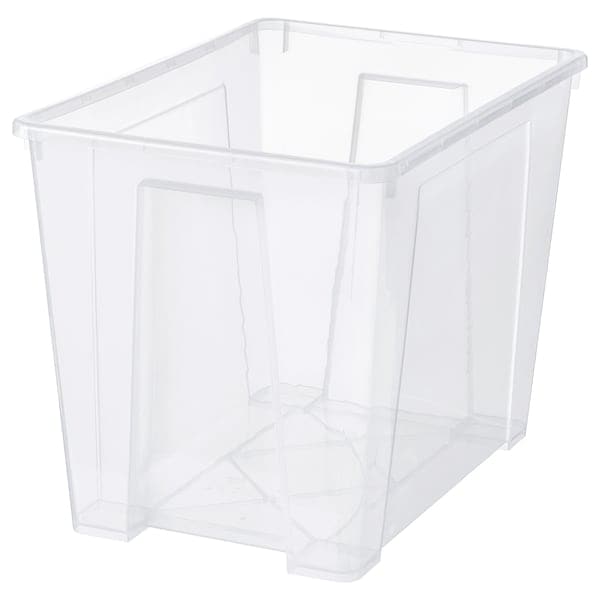 SAMLA - Box, transparent, 56x39x42 cm/65 l - best price from Maltashopper.com 00102975