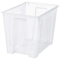 SAMLA box, transparent, 56x39x42 cm/65 l