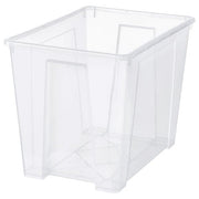 Ikea SAMLA - Box, transparent, 56x39x42 cm/65 l