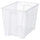 SAMLA - SAMLA Box, transparent, 56x39x42 cm/65 l
