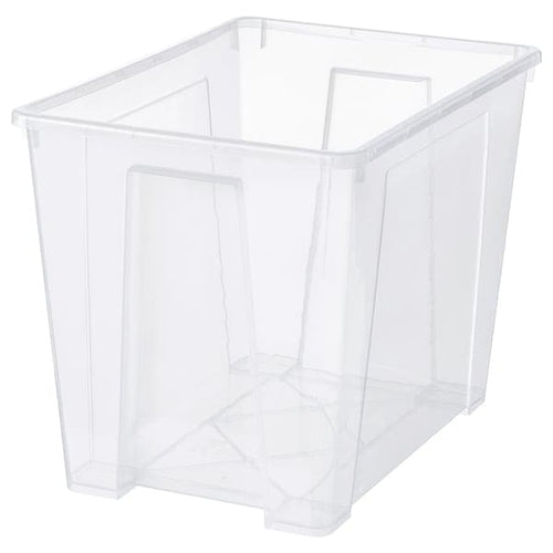 SAMLA box, transparent, 56x39x42 cm/65 l