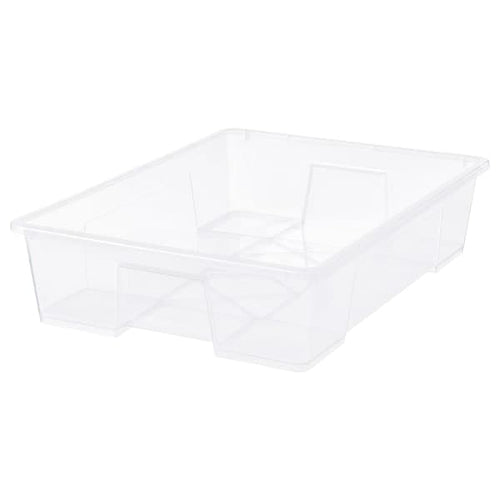 SAMLA box, transparent, 78x56x18 cm/55 l