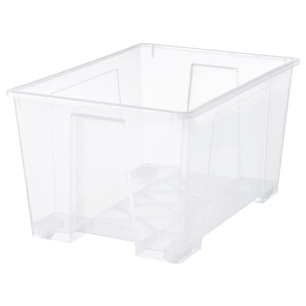 Ikea SAMLA - Box, transparent, 78x56x43 cm/130 l