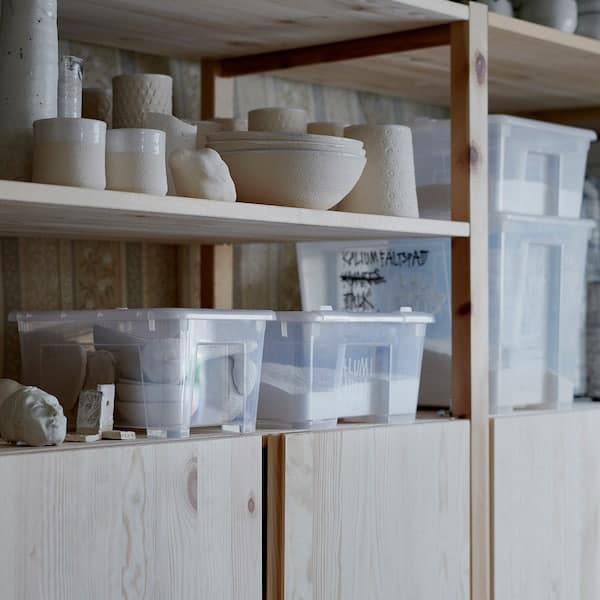 Ikea SAMLA - Box, transparent, 39x28x14 cm/11 l